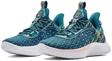 Shop Under Armour Curry 9 Flow “2974 3PT Record“ 低筒 實戰籃球鞋 男款 藍色