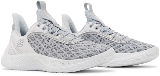 安德玛 Curry Flow 9 Team "白色浅灰" 3025631-102 Cheap 安德玛 Curry Flow 9 Team "白色浅灰" 3025631-102