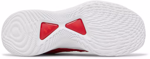Shop Under Armour Curry Flow 9 Team 防滑耐磨 低筒 籃球鞋 白紅