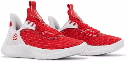 Cheap Under Armour Curry Flow 9 Team 防滑耐磨 低筒 籃球鞋 白紅