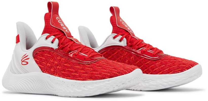 Under Armour Curry Flow 9 Team 'Blanco Rojo' 3025631-100 Cheap Under Armour Curry Flow 9 Team 'Blanco Rojo' 3025631-100