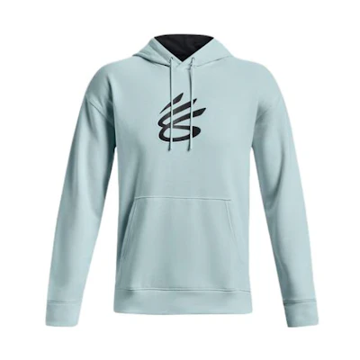 Under Armour Curry Geometric Print Hoodie Ignite Blue Athletic Casual Wear 1374298-469