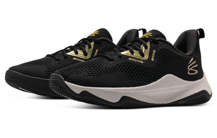 Lookbook UAカリー HOVR スプラッシュ3 "ブラックゴールド" 3026275-001