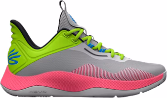Under Armour Curry HOVR Splash 'Halo Grey Lime Pink' 3025636-102 Under Armour Curry HOVR Splash 'Halo Grey Lime Pink' 3025636-102