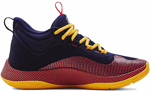 Lookbook 安德瑪 Curry HOVR Splash '午夜海軍黃色計程車' 3024719-403