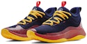 Lookbook Under Armour Curry HOVR Splash 'Midnight Navy Taxi' Lelaki Kasut. 3024719-403