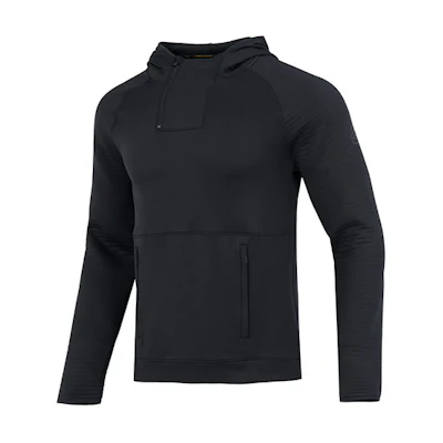 Under Armour Curry Playable Black Pullover Hoodie for Men - Half-Zip Sportswear 1374296-001