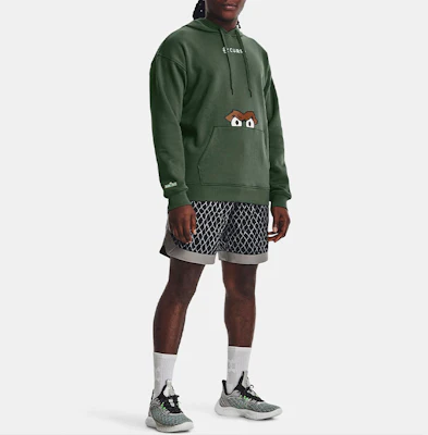 Under Armour Curry Sesame Green Printed Hoodie Sweater Relaxed Fit 1368318-332 Shop Under Armour Curry Sesame Green Printed Hoodie Sweater Relaxed Fit 1368318-332