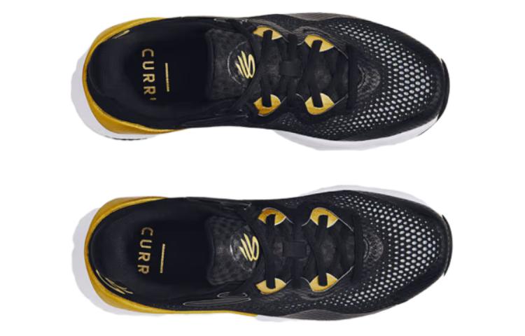 Lookbook Under Armour Curry Splash 24 AP 'Hitam Emas' 3027262-001