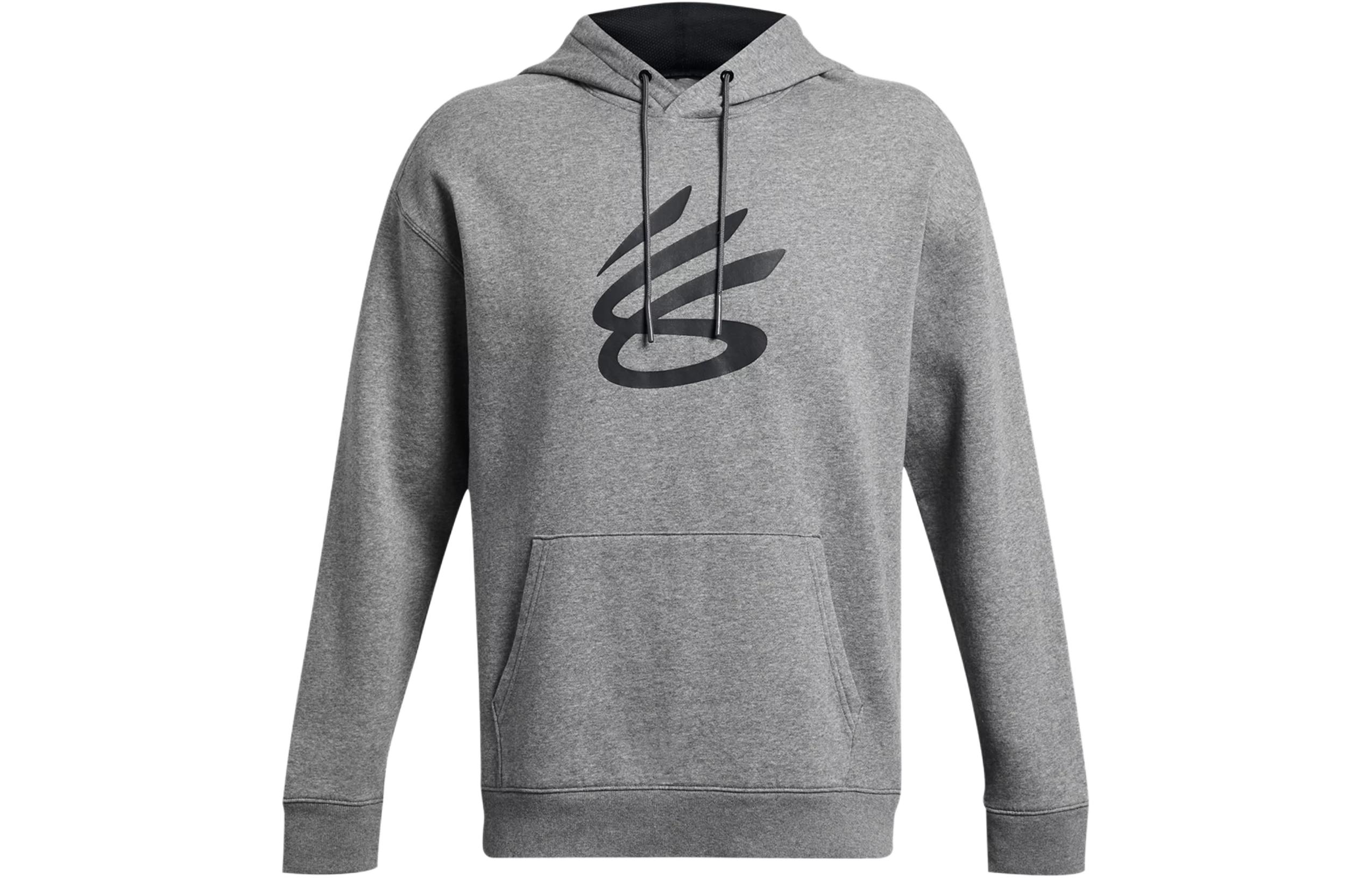 Under Armour Curry Splash Logo Hoodie Men’s Deep Gray Pullover 1380839-025