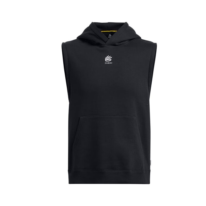 Under Armour Curry Splash Sleeveless Hoodie Black/White Fashion Staple 1389483-001