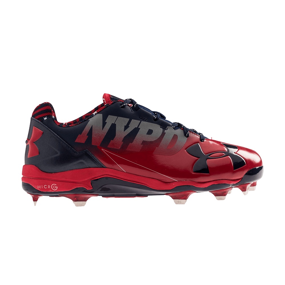 UA Deception Low DT LE Baseball Cleat 'Red'