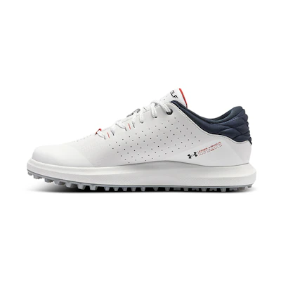 UA Draw Sport Spikeless Running Shoes Wide E White