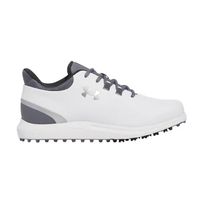 UA Drive Medal Spikeless Wide 'White Titan Grey'