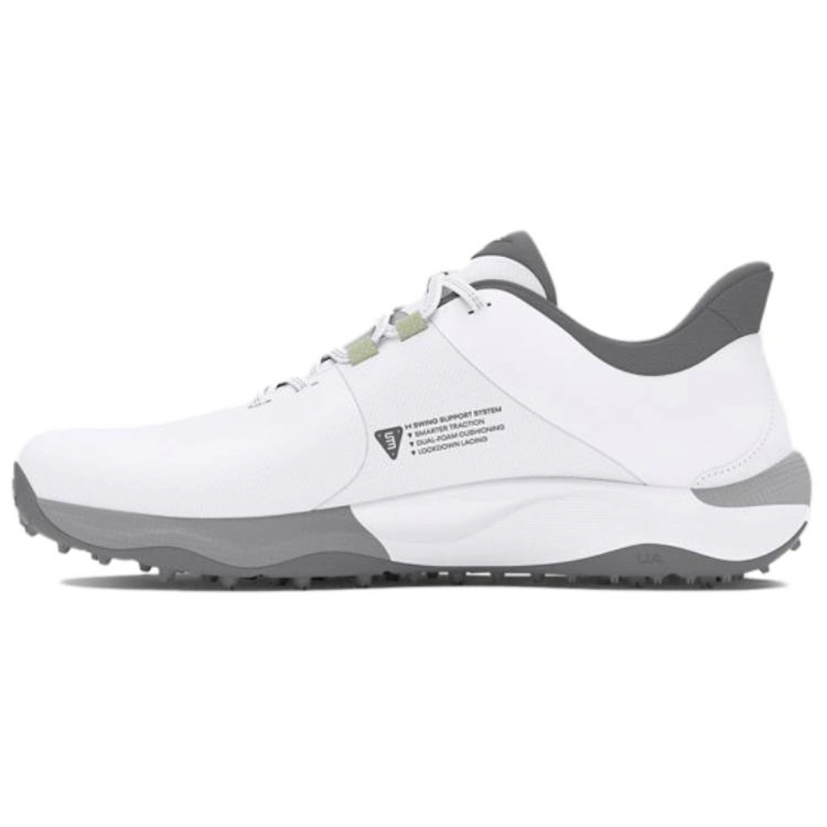 Under Armour Drive Pro Spikeless Golf Wide 'White Metallic Gun Metal'