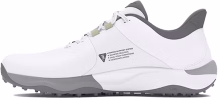 Under Armour Drive Pro Spikeless Golf Wide 'White Metallic Gun Metal' 3026921-100 Under Armour Drive Pro Spikeless Golf Wide 'White Metallic Gun Metal' 3026921-100