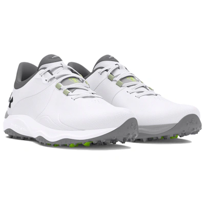 Under Armour Drive Pro Spikeless Golf Wide 'White Metallic Gun Metal'