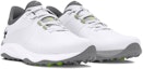 Lookbook Under Armour Drive Pro Spikeless Golf Wide 'Putih Logam Gun Metal' 3026921-100