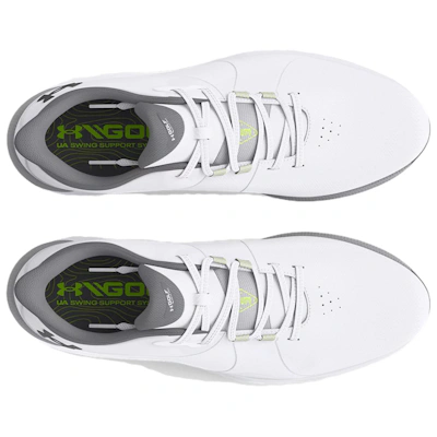 Under Armour Drive Pro Spikeless Golf Wide 'White Metallic Gun Metal'