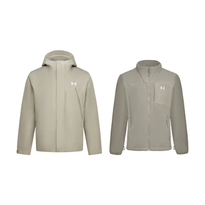 Under Armour EF Outdoor Sport 3-in-1 Jacket Khaki Unisex Comfortable Hoodie 6012831-203