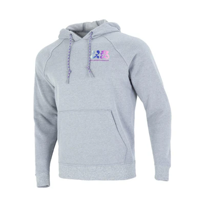 Under Armour Elevated Terry Hoodie Grey - Casual Pullover with Colorful Print 1373844-035