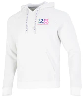Under Armour Elevated Terry Hoodie White Pullover with Multicolor Lettering 1373844-112 Under Armour Elevated Terry Hoodie White Pullover with Multicolor Lettering 1373844-112