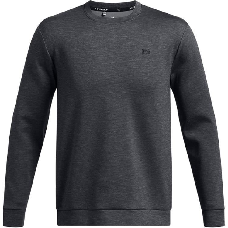 Under Armour Elevated UA Drive Midlayer Fleece Crew Sweatshirt Black 1387122-001