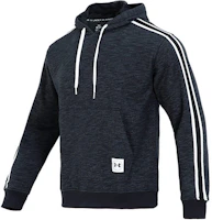 Under Armour Essential Heritage Stripe Logo Hoodie Grey Casual Pullover 1373813-001 Under Armour Essential Heritage Stripe Logo Hoodie Grey Casual Pullover 1373813-001