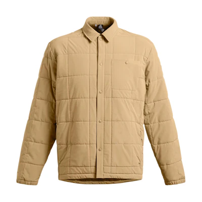 Under Armour Expanse Storm Quilted Water-Resistant Outdoor Shirt Jacket Tan Men 1387030-263