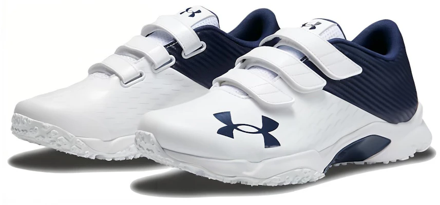 Under Armour 極限訓練寬版棒球鞋 白藍色 Lookbook Under Armour 極限訓練寬版棒球鞋 白藍色