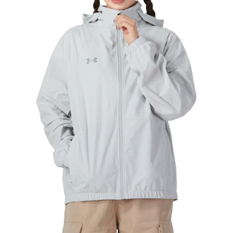 Order Under Armour Fall/Winter Windproof Training Jacket Gray Unisex Reflective Logo 24500401-009
