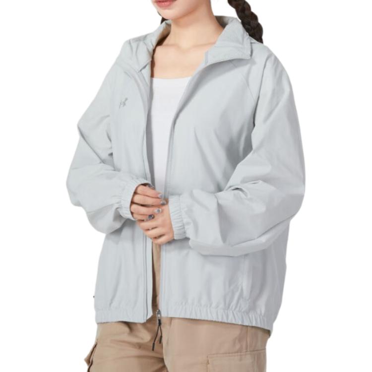 Purchase Under Armour Fall/Winter Windproof Training Jacket Gray Unisex Reflective Logo 24500401-009
