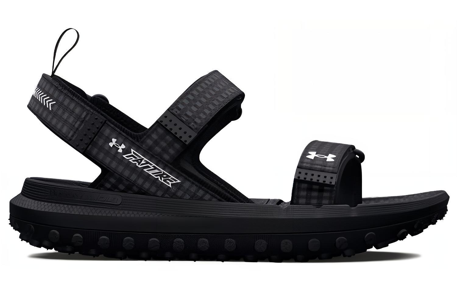 Lookbook Under Armour Fat Tire Sandal 'Hitam Putih' 3026937-001