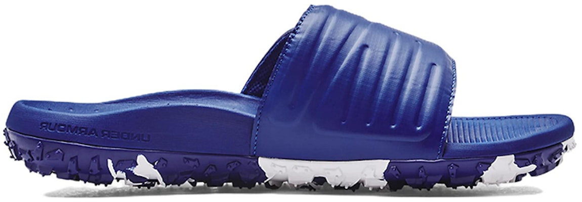 安德玛 Fat Tire Slide '皇家白' 슬라이드 3023749-400 Order 安德玛 Fat Tire Slide '皇家白' 슬라이드 3023749-400