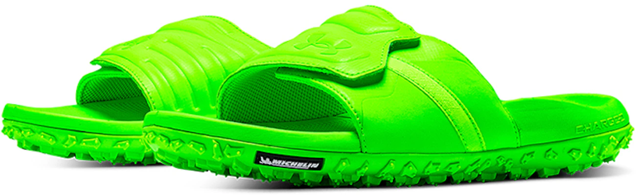 Under Armour Fat Tire Slides ''Hyper Green'' Sandales Hyper Vert 3023749-300 Lookbook Under Armour Fat Tire Slides ''Hyper Green'' Sandales Hyper Vert 3023749-300