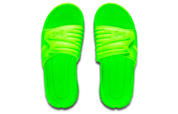 Shop Under Armour Fat Tire Slides ''Hyper Green'' Sandales Hyper Vert 3023749-300