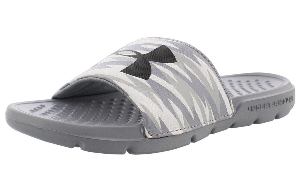 Lookbook 安德玛闪光便鞋拖鞋“银色” 1287407-001