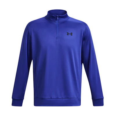 Under Armour Fleece 1/2 Zip Pullover Sweatshirt Blue with Logo 1373358-400