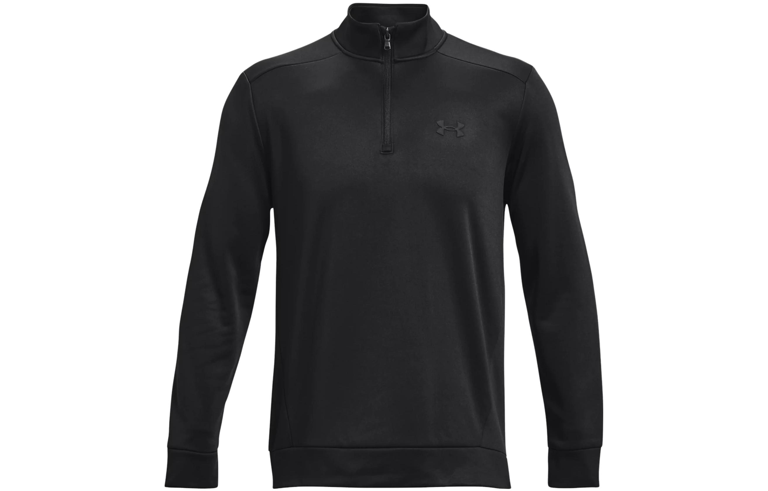 Under Armour Fleece® ¼ Zip Pullover Sweatshirt Black Long Sleeve 1373358-001