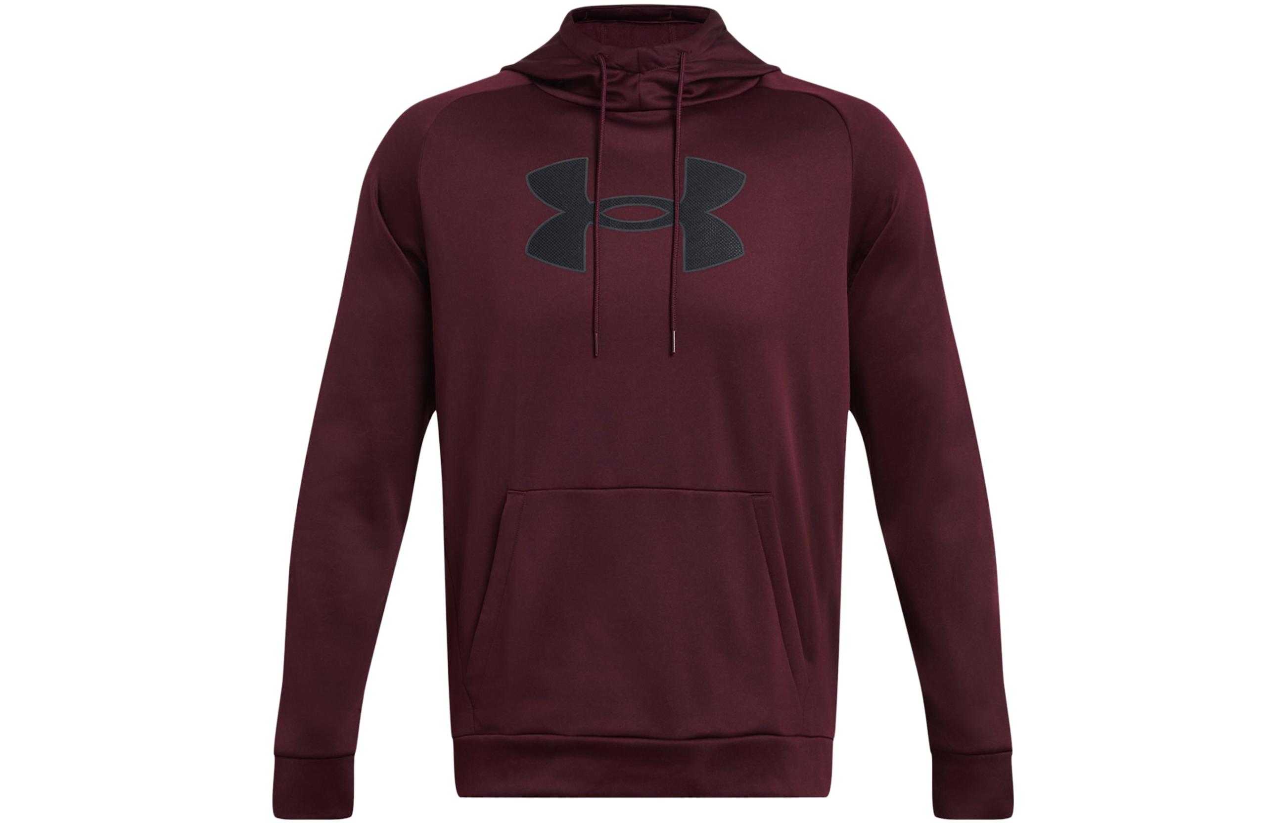 Under Armour Fleece® Brown Hoodie with Logo Print, Breathable & Warm 1379854-600