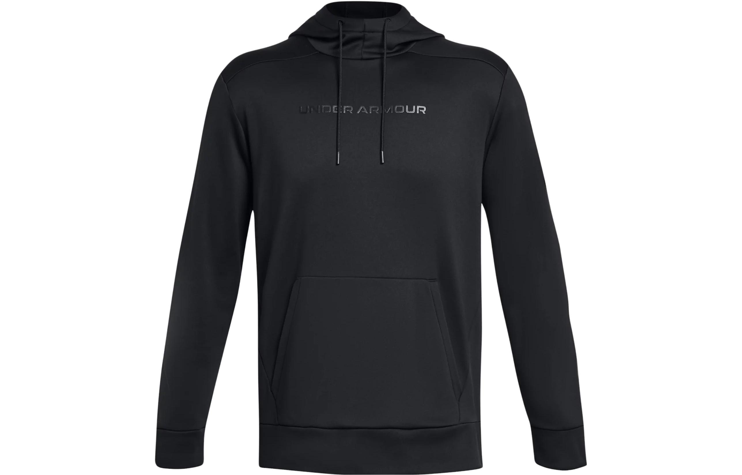 Under Armour Fleece® Solid Black Pullover Hoodie 1379744-001