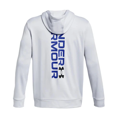 Under Armour Fleece Graphic Hoodie Light Gray Pullover Sweatshirt 1379745-014