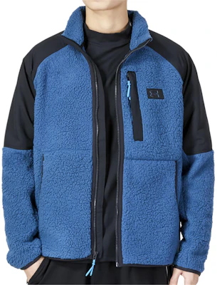 언더아머 플리스 재킷 블루/블랙 + 선물용 가방 포함 1373655-437 Sizing 언더아머 플리스 재킷 블루/블랙 + 선물용 가방 포함 1373655-437