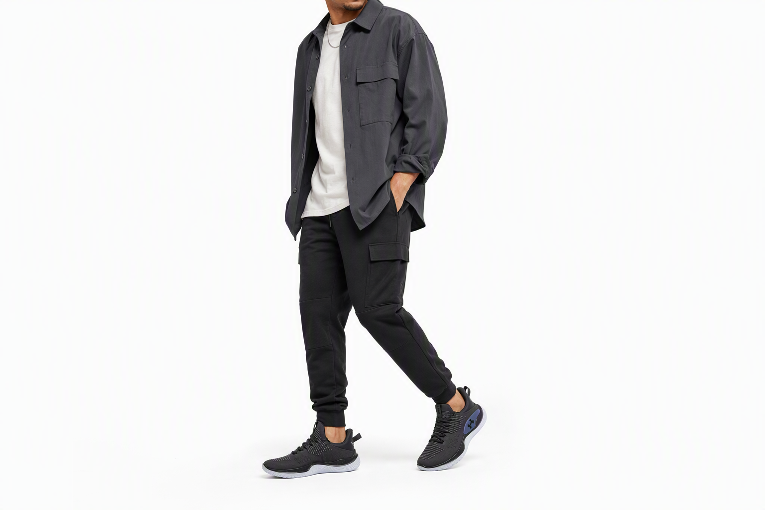 Order Under Armour Flow Dynamic 緩震耐磨 低筒 訓練鞋 男款 灰色