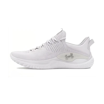 UA Flow Dynamic IntelliKnit 'White Metallic Silver'