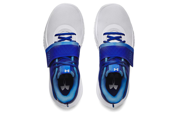 Shop Under Armour 流線未來 X 團隊 低筒 實戰籃球鞋 統一版 白藍