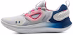 언더아머 플로우 벨로시티 윈드 "화이트 핑크 블루" 3024197-100