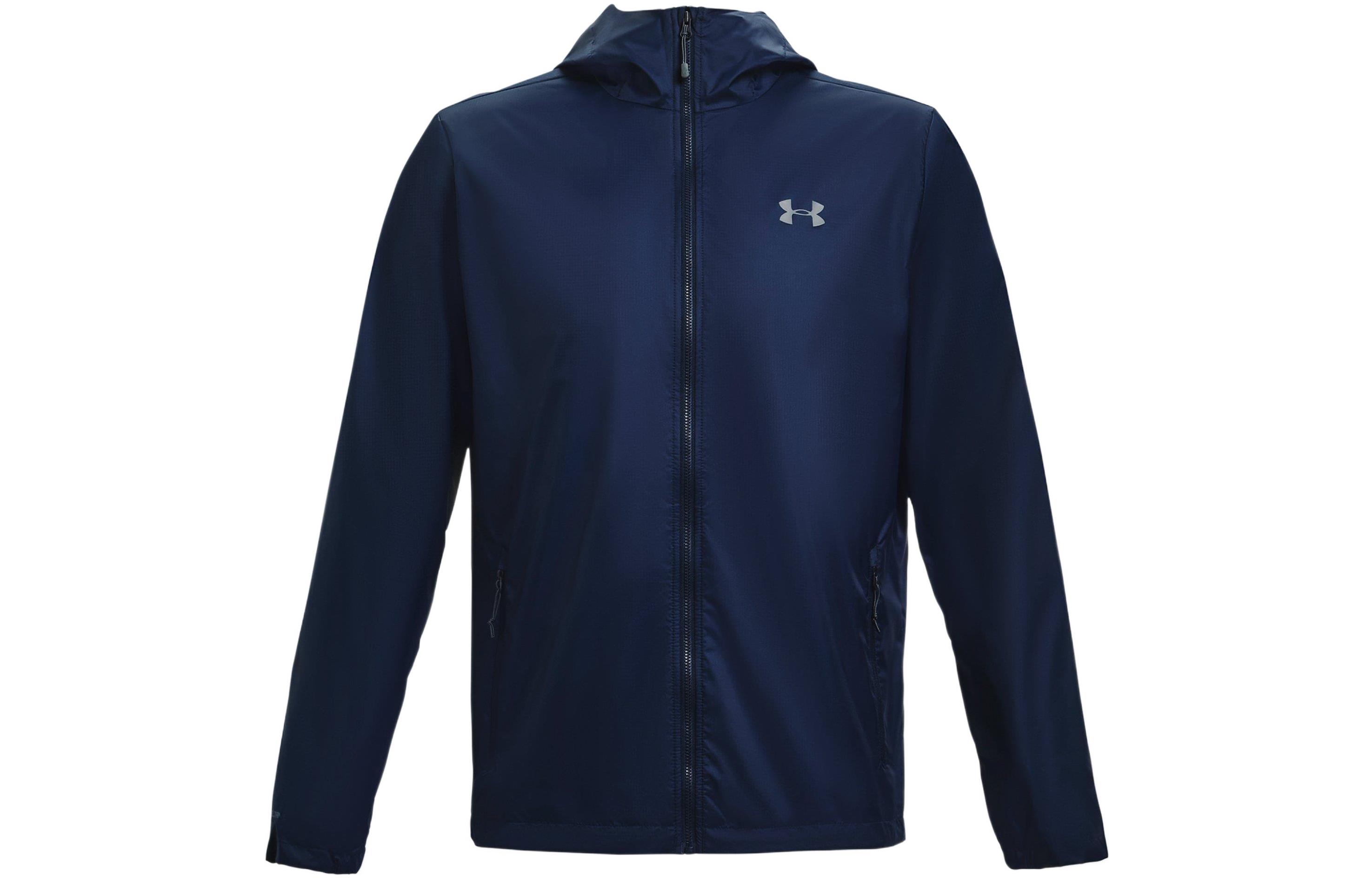 Under Armour Forefront Rain Training Jacket Navy Blue 1321439-410
