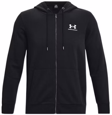 安德玛全拉链连帽夹克黑色带Logo印花 1373881-001 Buy 安德玛全拉链连帽夹克黑色带Logo印花 1373881-001