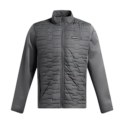 Under Armour FW24 Gray Comfortable Sports Casual Zip Jacket 1385829-025